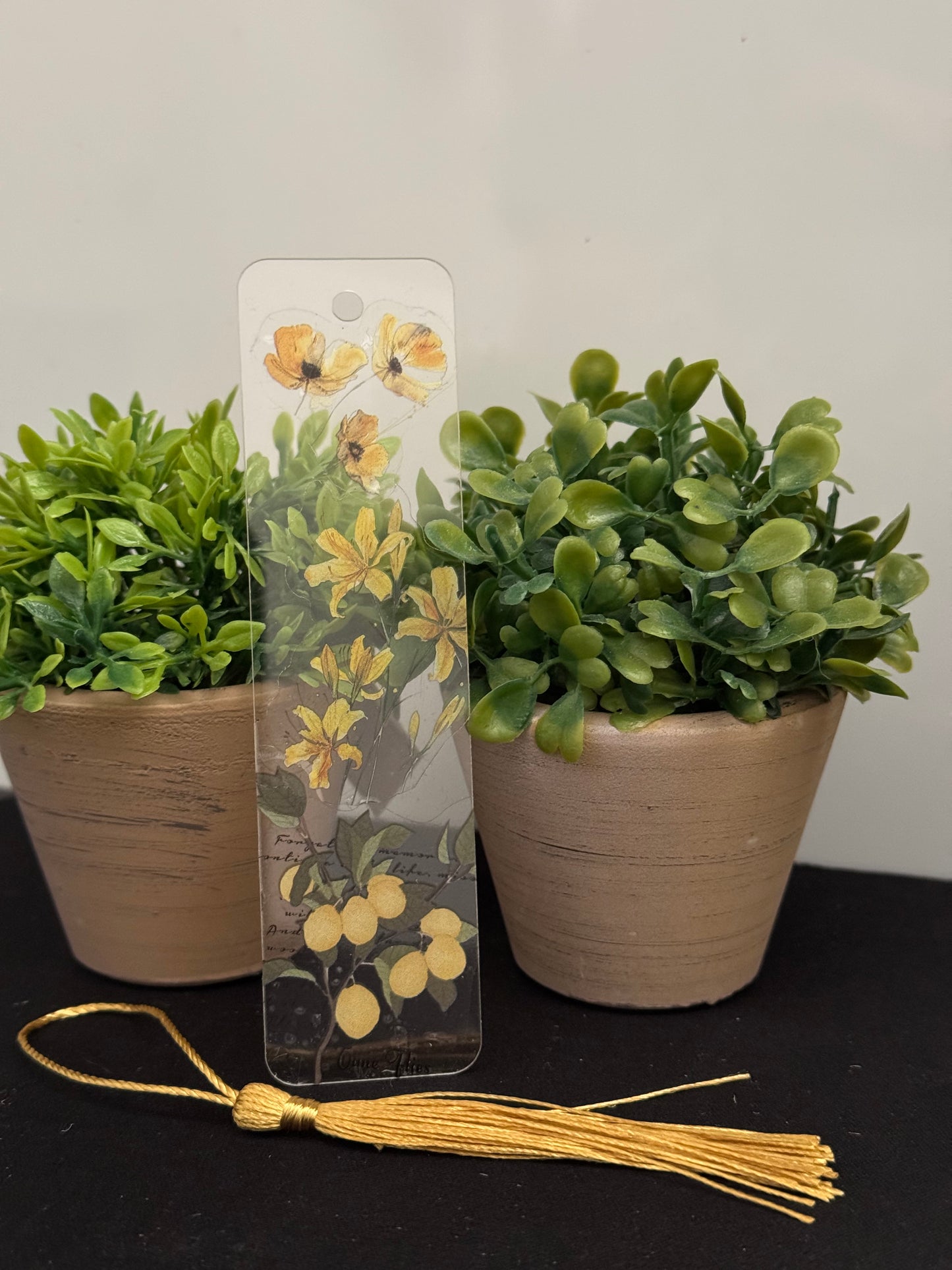 Floral Bookmark (Yellow)