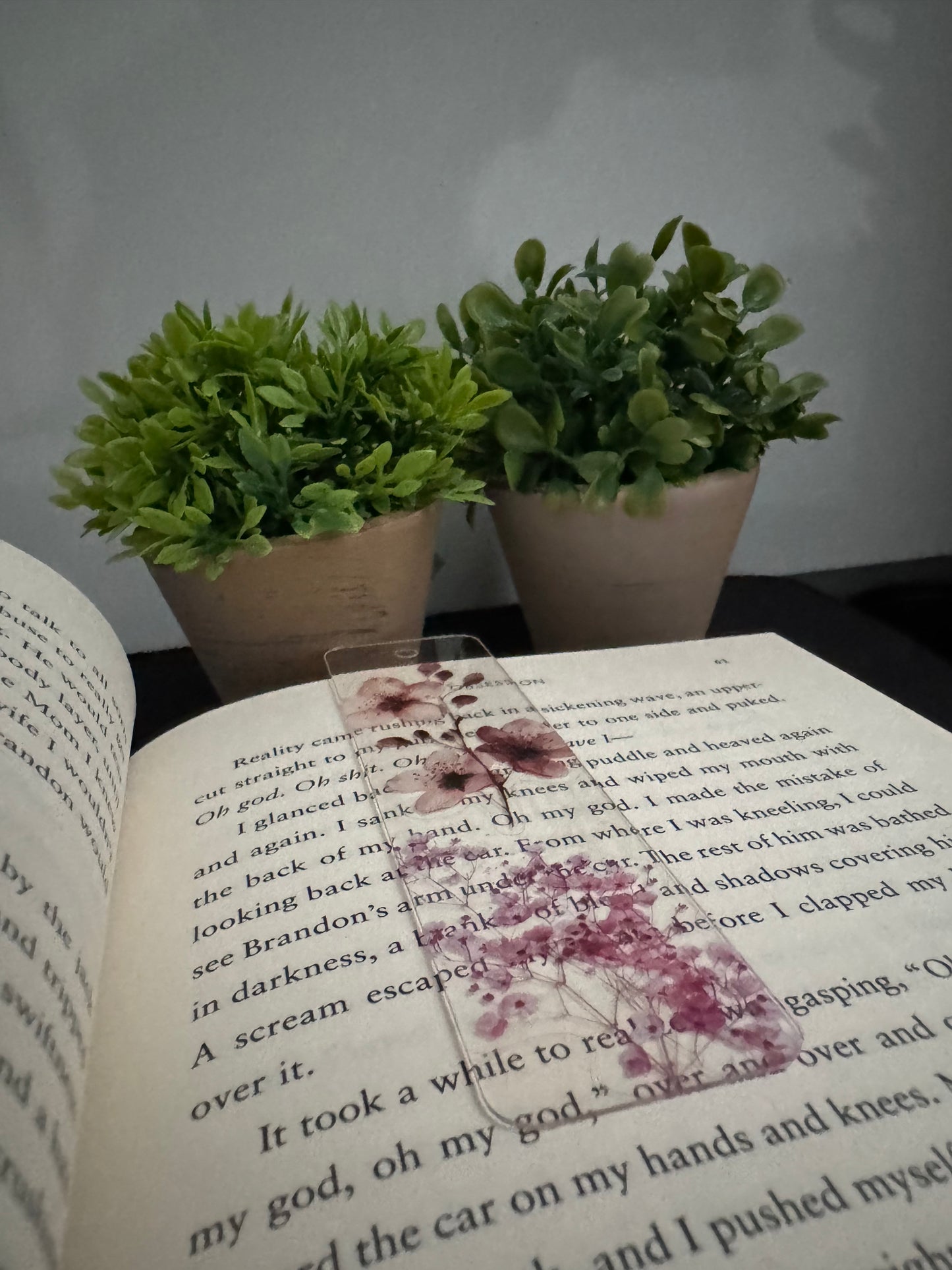 Floral Bookmark (pink)