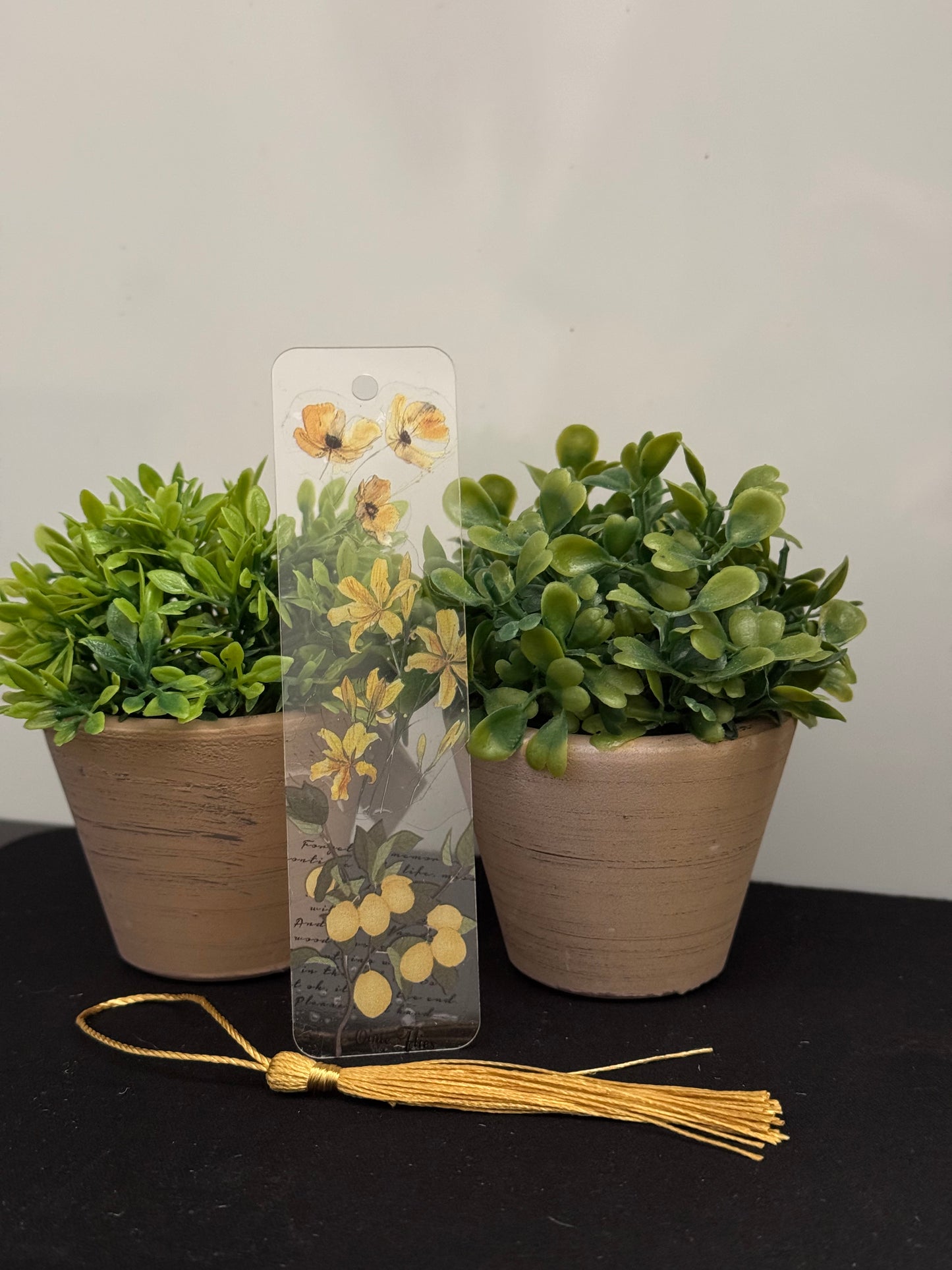Floral Bookmark (Yellow)