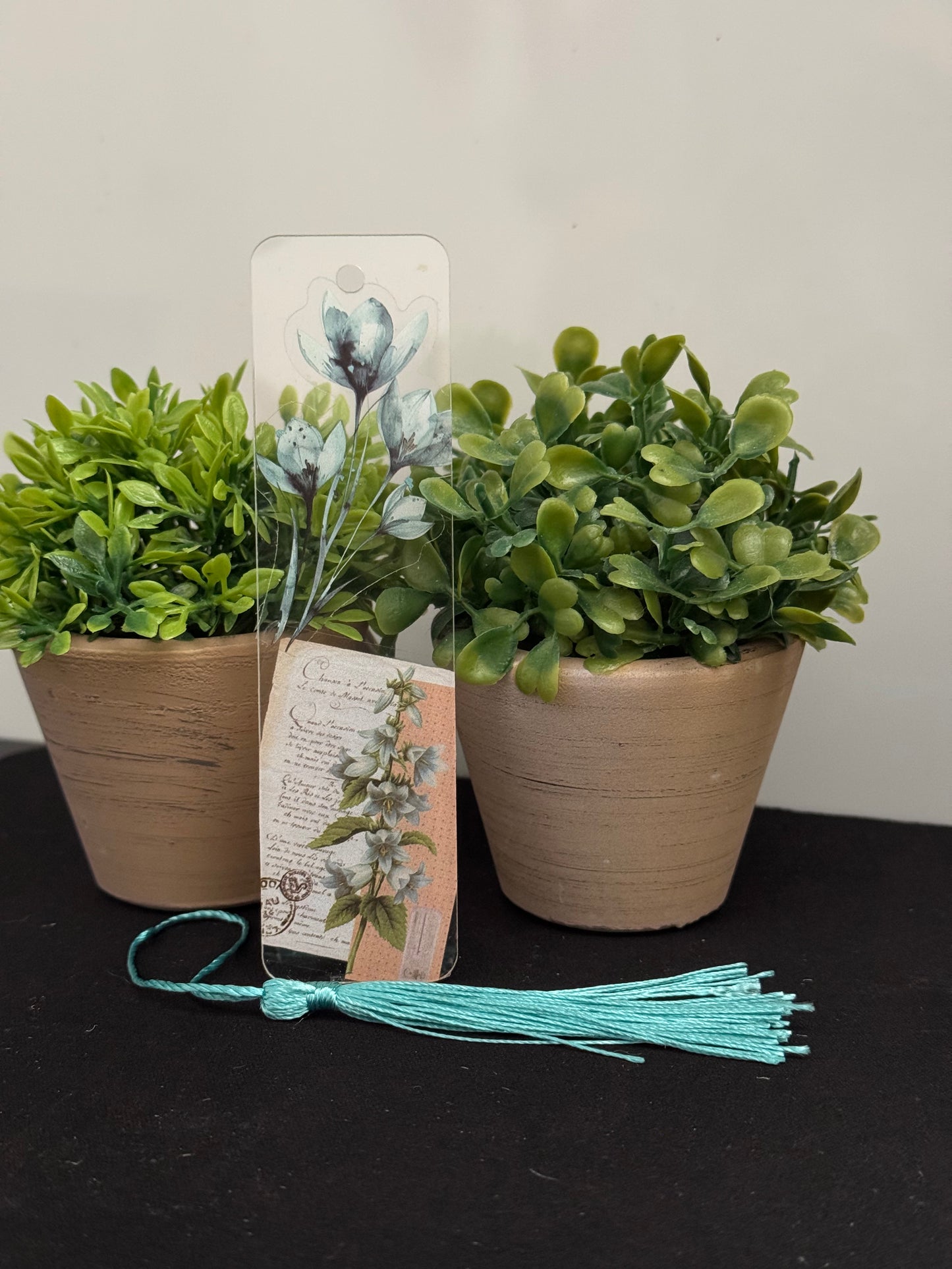 Floral Bookmark (Blue)